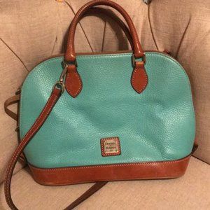 SALE!!!  Aqua Dooney & Bourke Zip Zip Purse!